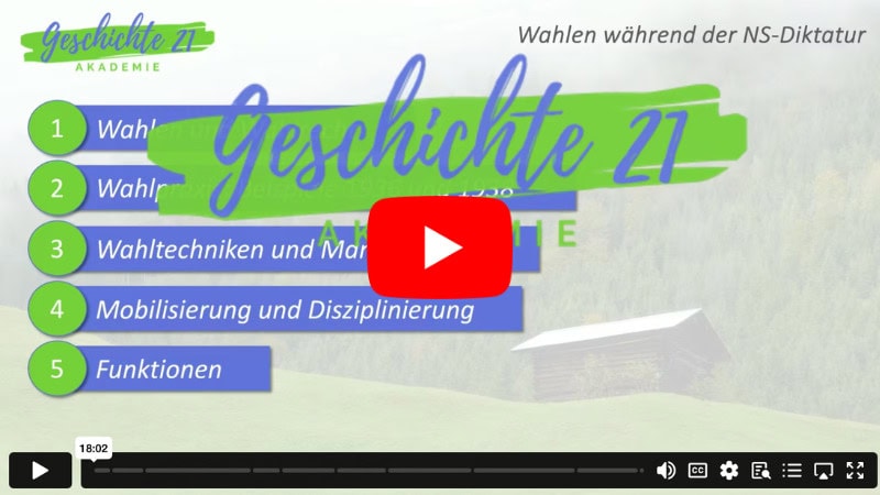 AGE 21 2026 Video Quick Win Wahlen Screenshot Video Wahlen in der NS-Zeit